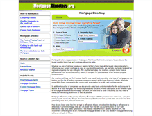 Tablet Screenshot of mortgagedirectory.org